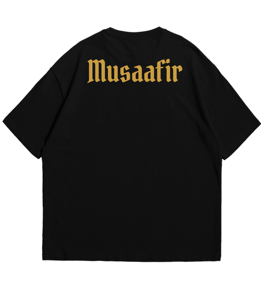 BLACK MUSAFIR OVERSIZED T-SHIRT