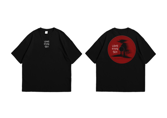 BLACK LOVE FAME SEX OVERSIZED T-SHIRT