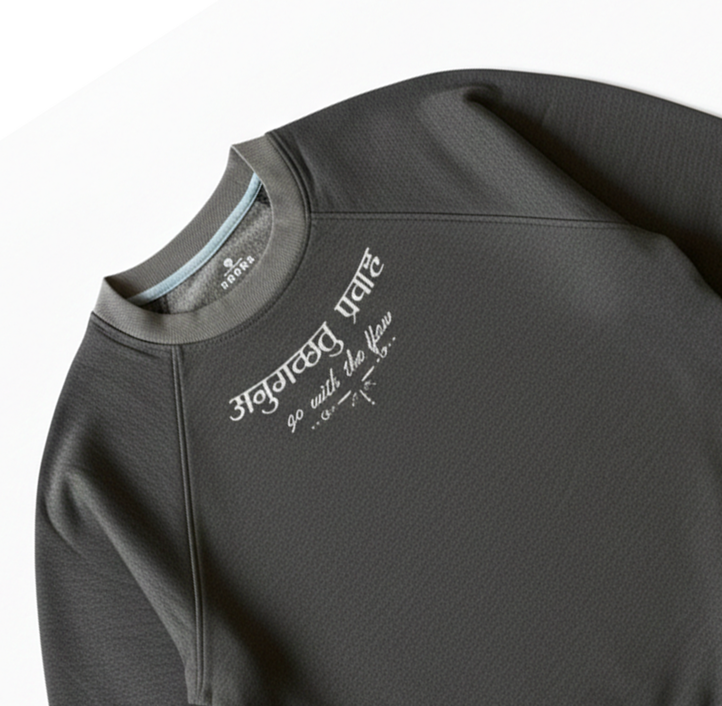 anugachchhatu pravaha  Lightweight sweatshirt