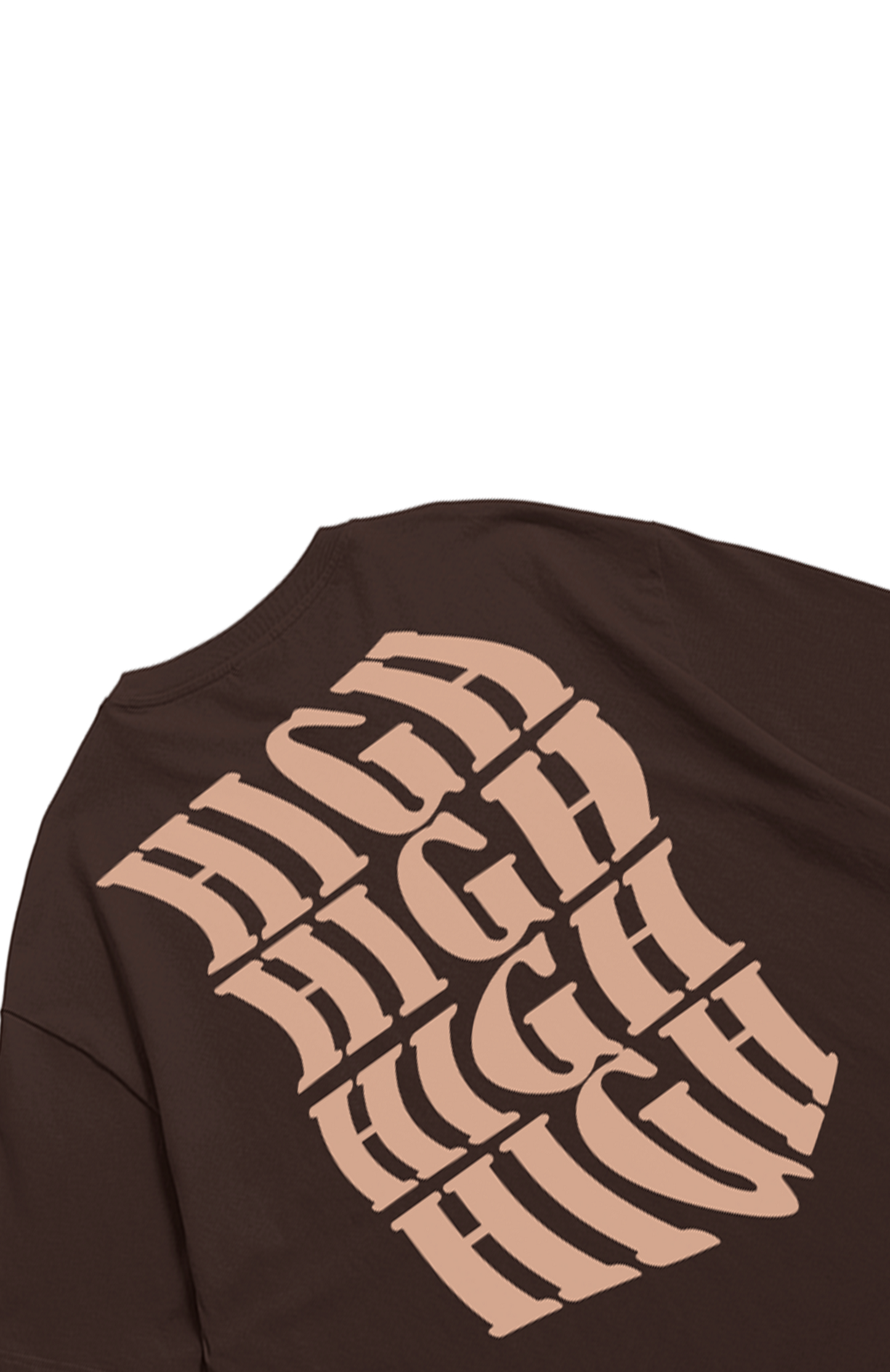 Brown High Printed Tshirt