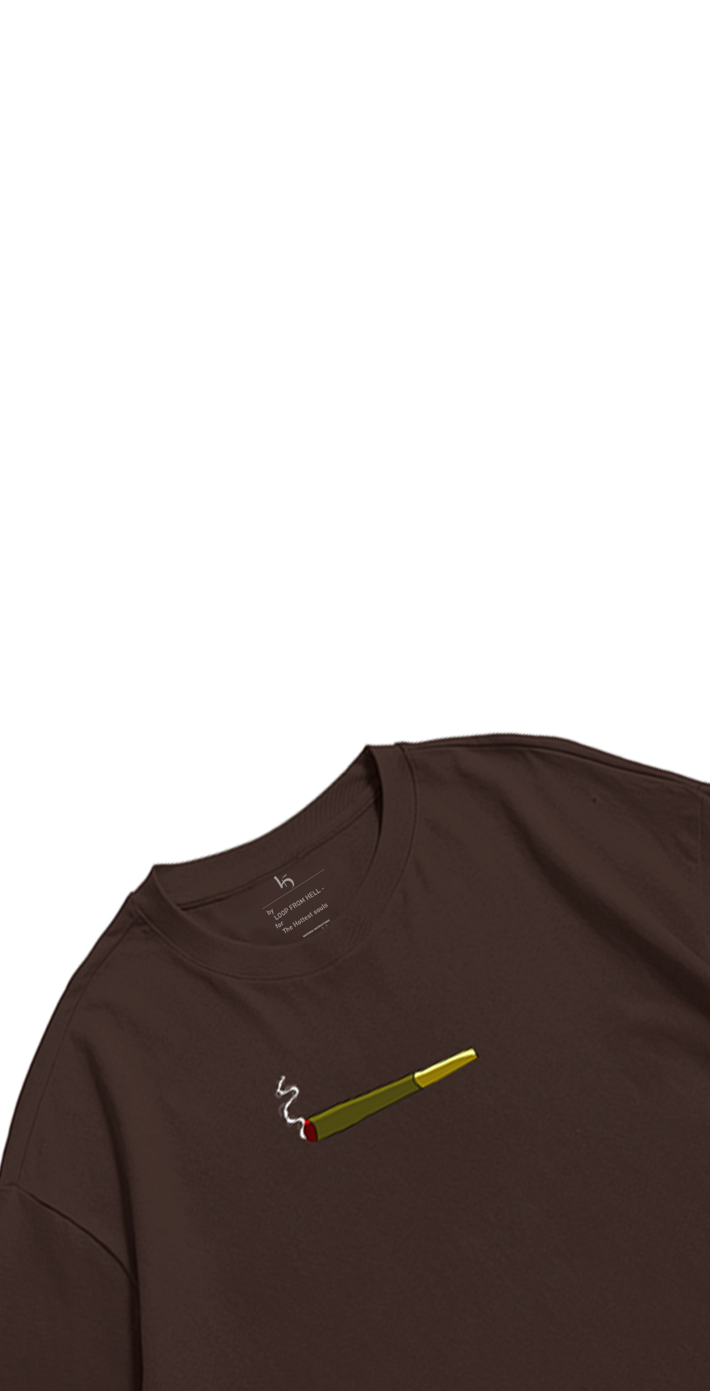 Brown High Printed Tshirt