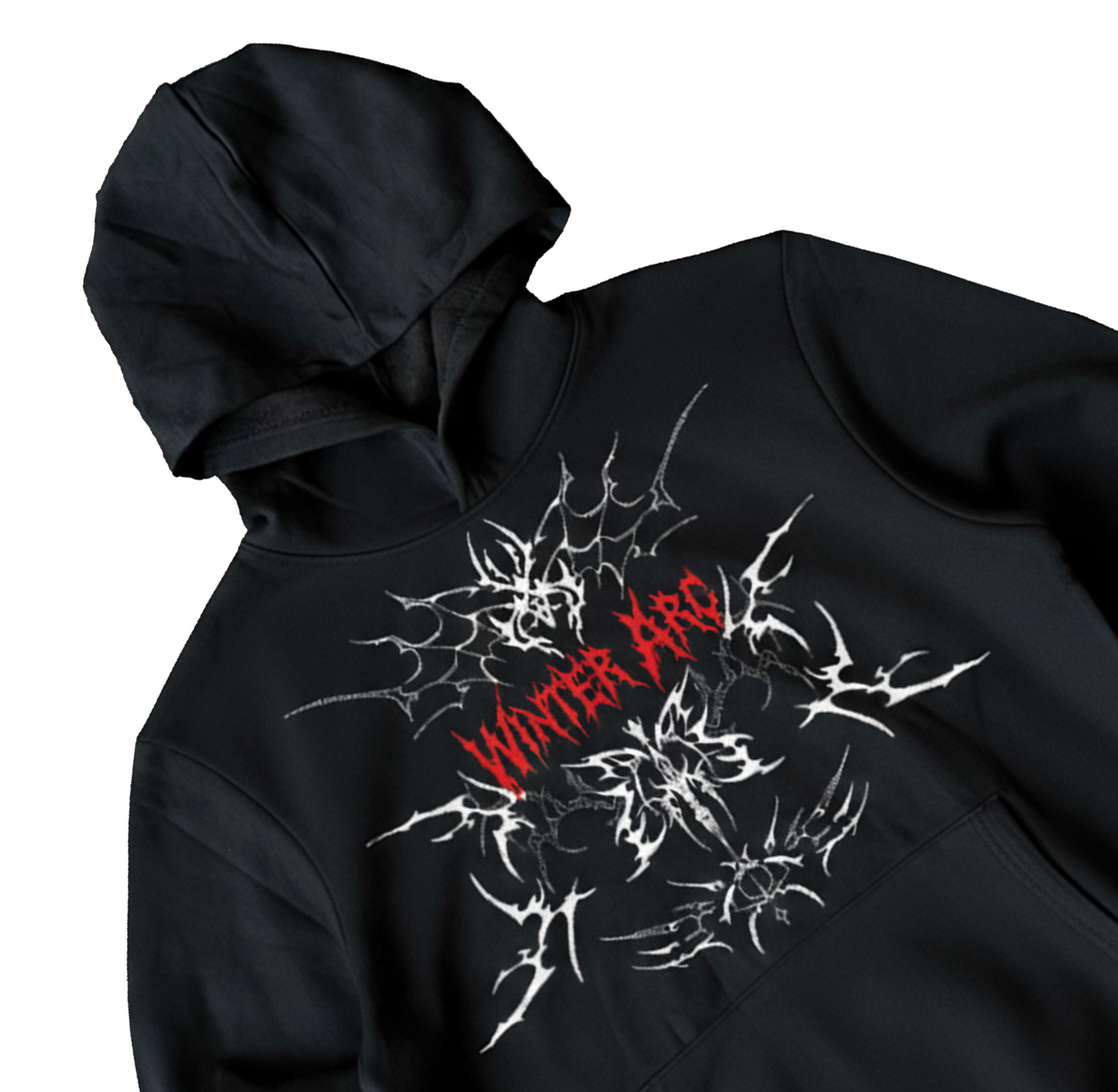 Black Winter Arc Oversize Hoodie
