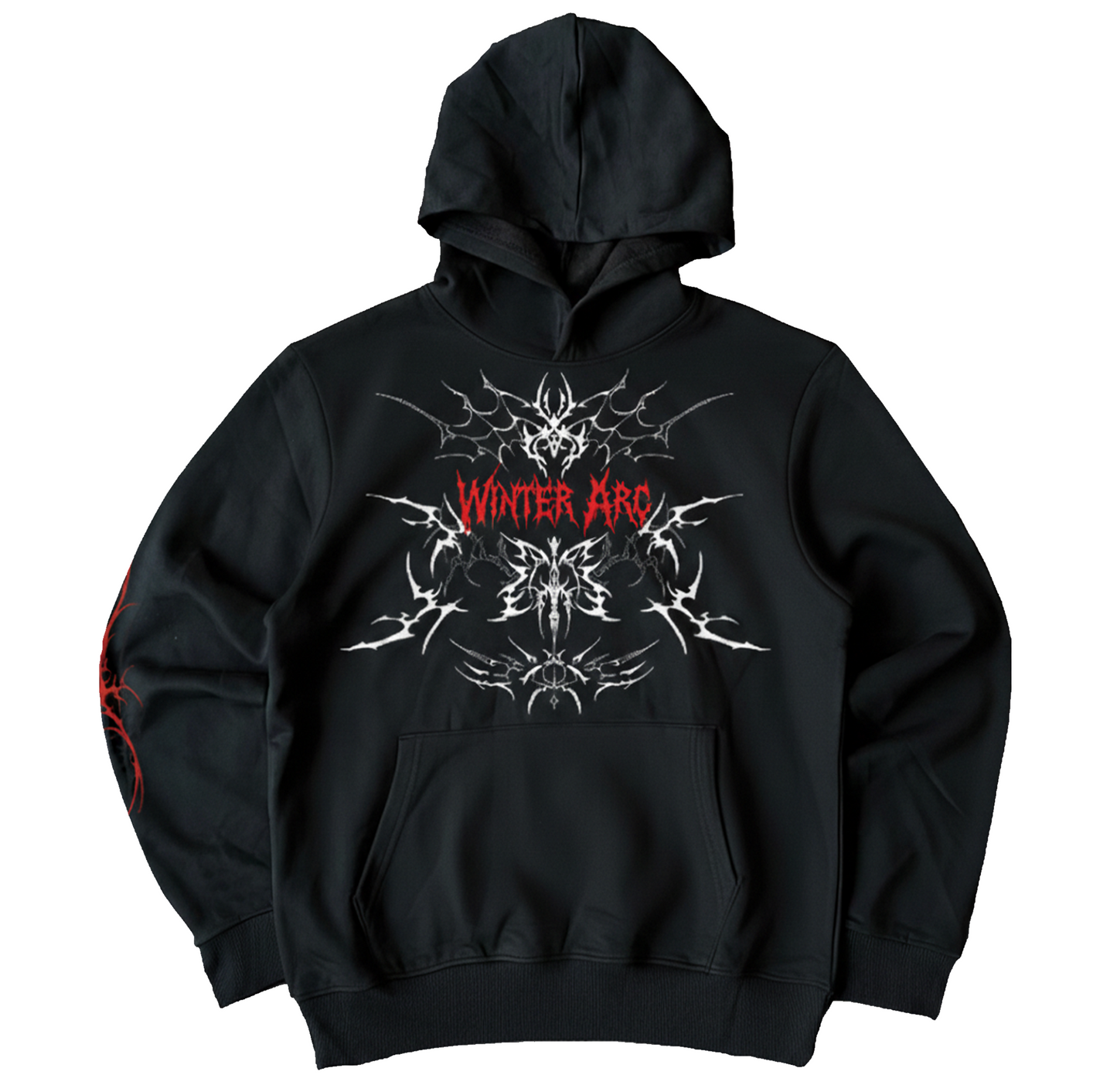 Black Winter Arc Oversize Hoodie