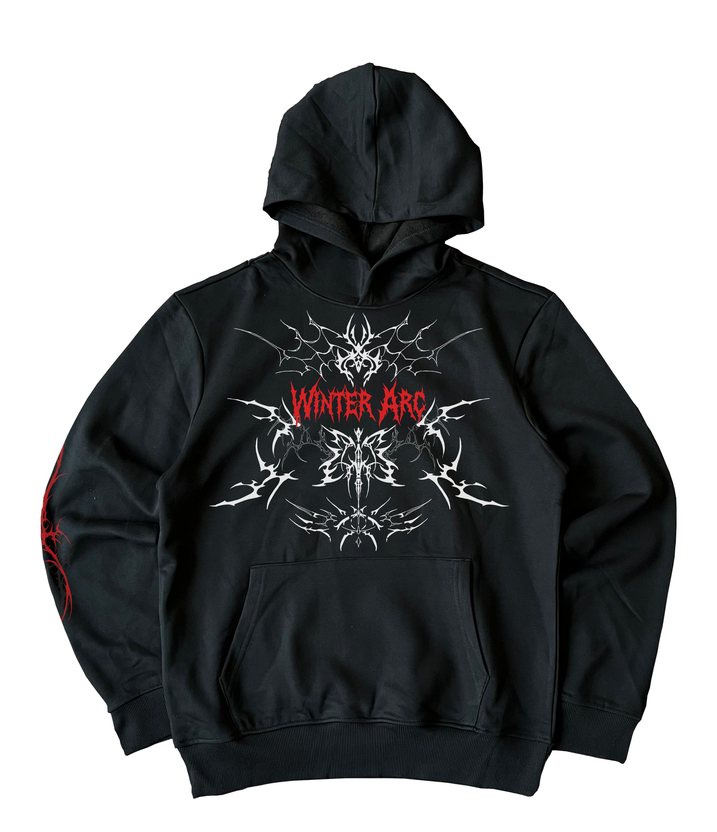 Black Winter Arc Oversize Hoodie