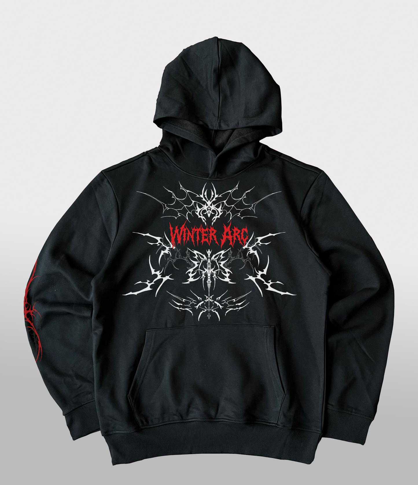Black Winter Arc Oversize Hoodie