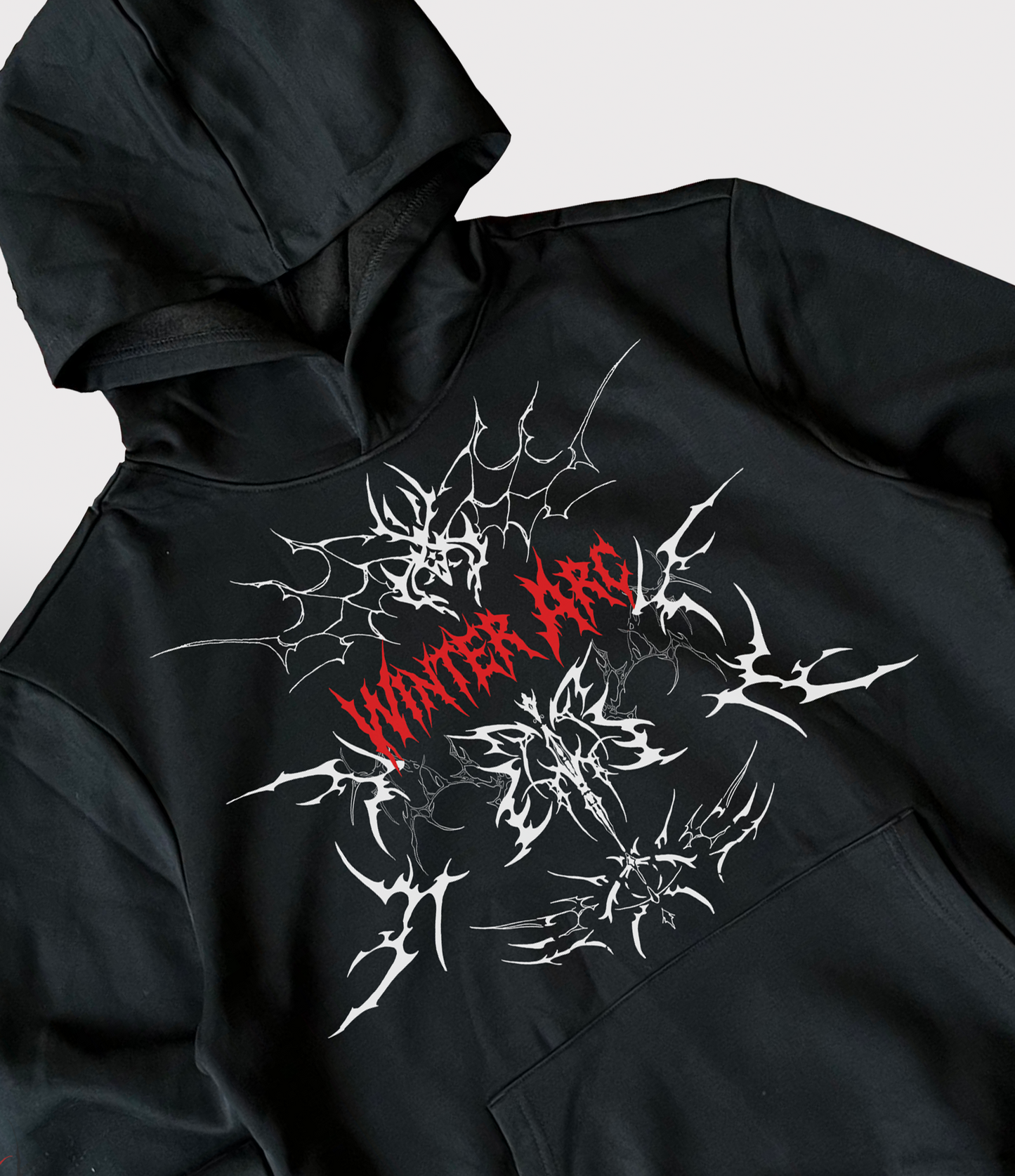 Black Winter Arc Oversize Hoodie