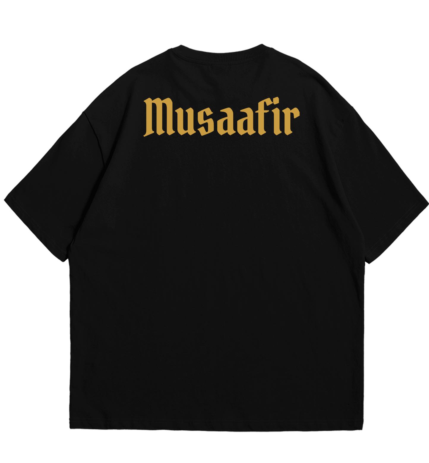 BLACK MUSAFIR OVERSIZED T-SHIRT